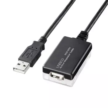 Sanwa Supply 12m Удлинительный кабель для активного репитера, черный USB2.0 KB-USB-R212N чёрный