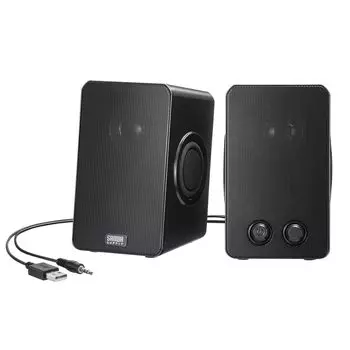 Sanwa Supply USB powered speaker passive (with radiator) MM-SPL22UBK