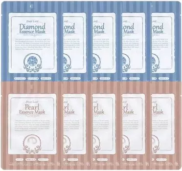 Sanyo Bussan Dear Leaf Essence Individually Hotel Made in Intensive Large Genrous 25g x 100 Sheets 10 Mask, Wrapped, Specification, Japan,