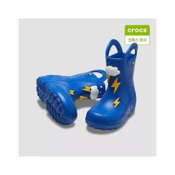 Сапоги детские Crocs Handle It Lightning Bolt Rain 210027 4kz 4KZ blue bolt/J3