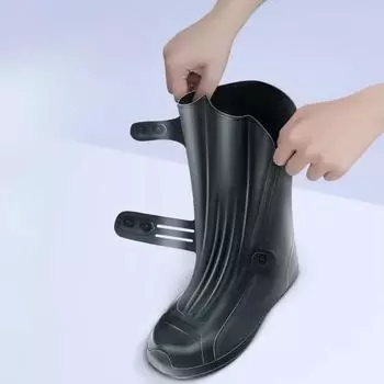 Сапоги от дождя для мужчин, износостойкие легкие галоши, водонепроницаемая мужская обувь из ПВХ, оригинальный пластик, дождливый день, в продаже новые 34