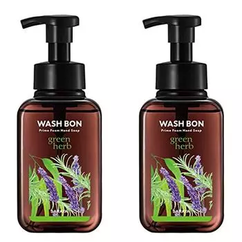 Saraya Washbon Prime Foam Green Herb Body 500 мл Мыло 500 мл Набор из 2 шт.