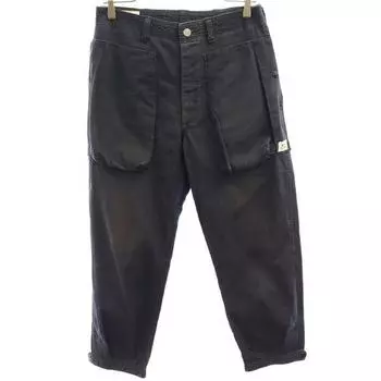 SASAFRAS Button fly Patchwork pants S Navy Duck ground Men s Used