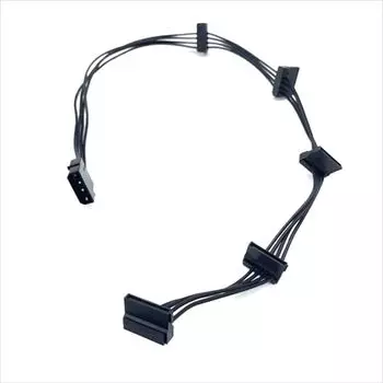 SATA 15-контактный кабель питания SATA 1 штекер - 5 гнезд удлинительный кабель SATA для жесткого диска/HDD/SSD 4PIN