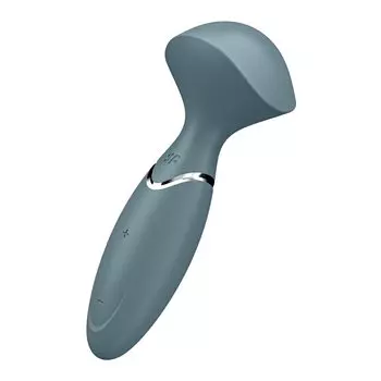 Satisfer Mini Wonder Mini Gray Mini электрический массажер Компактный перезаряжаемый электрический массажер Супермощная вибрация для всего тела Клиторальный 12