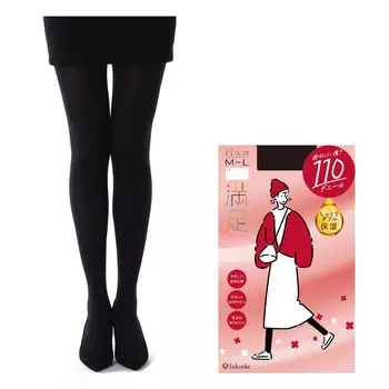 Satisfied 110 Denier Tights Fukusuke 1 Pair Black [Fukusuke] Women s чёрный