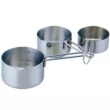 Sato Metal Industry SALUS Daily Measuring Cup, 3 pcs, Made in Japan