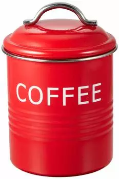 Sato Metal Kogyo SALUS Storage Container Burnet Canister Red COFFEE