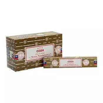 Satya Благовония Oodh Agarbatti 180 грамм коробка | 12 упаковок по 15 грамм в коробке | Экспортное качество