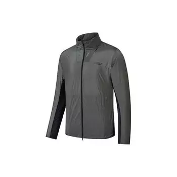 Saucony Color Block Woven Racing Anti-Vintage Sports Stand Collar UV50+ Breathable Sun Protection Running Jacket Men jackets SC2249037C-MT04 M