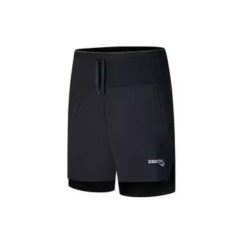 Saucony Mens Training Series Ultra Light Breathable Single Layer Casual Shorts Men Shorts Black SO2259DP31T-BK001 M