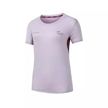 Saucony Merino Mania Round Neck Comfortable Pullover Short Sleeve T-Shirt Women T-Shirts Light-Purple SA1250ST62T-PP094 M