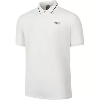 Saucony Nathan Bell Series Fashion Soft Versatile Short Sleeve Polo Shirt Unisex tops White SA2259SP41C-WT044 L