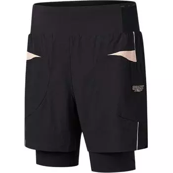 Saucony Nathan Bell Series Running Training Fashion Soft Comfortable Casual Sports Shorts Unisex shorts Black SA2259DP41C-BK001 M