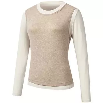 Saucony Removable Merino Tencel Crew Neck Simple T-Shirt Women Tops SA1250LT82L XS