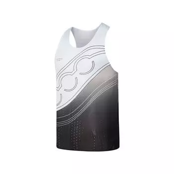 Saucony Running Training Series Comfortable Crew Neck Sleeveless Tank Top Men Tops Gray Brown SA2259TK03T-PR216 M