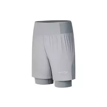 Saucony Running Training Series Comfortable Stylish Versatile Double Layer Sports Shorts Men shorts Rock-Gray SA2259DP02T-GR069 S