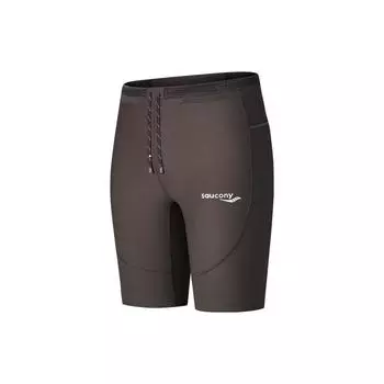 Saucony Running Training Series Lace-Up Comfortable Slim Fit Fashion Sports Shorts Unisex shorts Earth-Tone SA2259LG03T-CO021 S