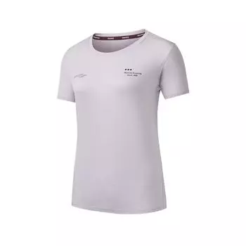 Saucony Running Training Series Soul Runner Simple Versatile Fashion Round Neck Short Sleeve T-Shirt Women T-Shirts Lilac-Purple SA1250ST63T-PP094 M