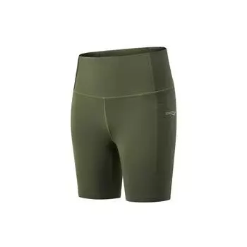 Saucony Running Training Soft Stretch Slim Fit Knitted Three-Quarter Casual Shorts Women shorts Brown SC1240007A-CO19 S