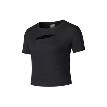 Saucony Simple Comfortable Pullover T-Shirt Women Tops Black SA1259ST08L-BK001 S