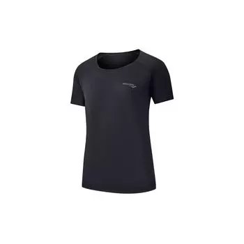 Saucony Soft Knit Short Sleeve T-Shirt Women Tops Black SC1249063B-BK01 L