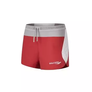 Saucony Soul Runner Series Fashion Versatile Comfortable Casual Sports Shorts Men shorts Lava-Flow-Red SA2250DP62T-RD027 S