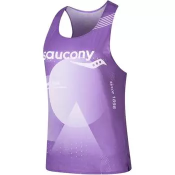 Saucony Speed Running Series Knitted Round Neck Fashion Soft Sleeveless Sports Vest Unisex Vests Purple SA1250TK61T-PR242