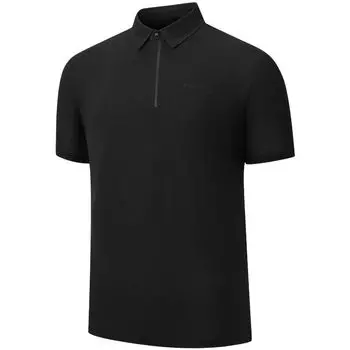 Saucony SS25 Casual Fashion Versatile Comfortable Breathable Short Sleeve Polo Shirt Men Polo Shirts Black SA2250SP65C-BK001 L