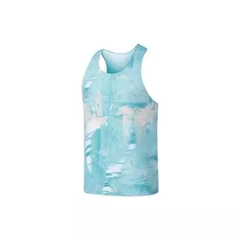 Saucony Tie-Dye Running Mesh Breathable Lightweight Round Neck Sleeveless Vest Men tops Blue-Moon SC2239040-2 S