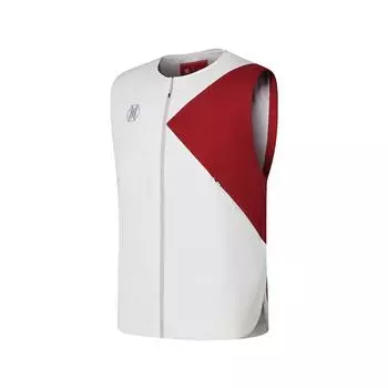 Saucony X Lamfo Running Training Series Outdoor Zip Round Neck Sleeveless Vest Men Vests Snow-Peak-White SC2240302A-WT039 M