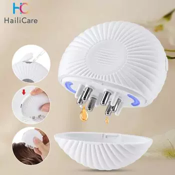Scalp Applicator Mini Essential Oil Liquid Guide Massage Comb Red Light Activates Hair Follicles Anti Hair Loss Scalp Care Tools белый