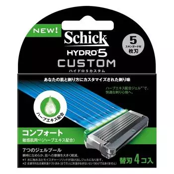 Schick 5 Blade Hydro 5 Custom Comfort Replacement Blades 4 Pieces Razor Men s