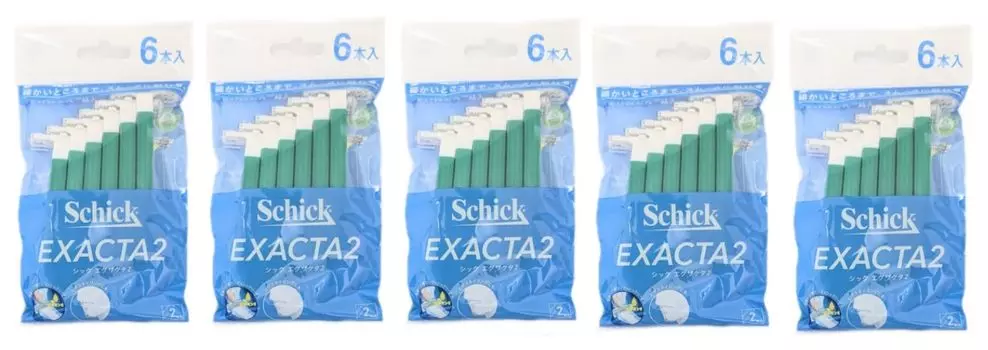 Schick EXACTA2 фиксированная одноразовая бритва 6 шт. 2 лезвия (5)