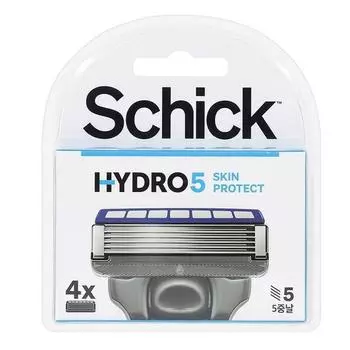 Бритвенные лезвия Schick Hydro 5 Skin Protect, 4 упаковки, 1 шт., корейское бритвенное лезвие