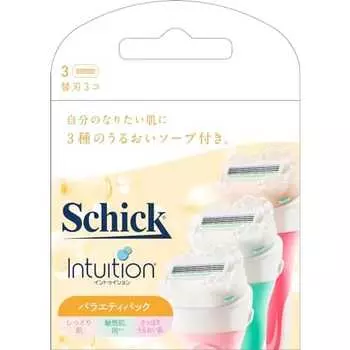 Schick Intuition Variety Pack Replacement Blades (3 pieces)
