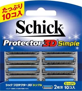 Schick Protector 3D Простое сменное лезвие (10 кусочков)
