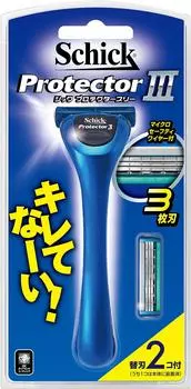 Schick Protector три держателя с 2 запасными лезвиями