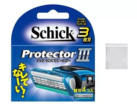 Schick Protector Три запасных лезвия 3-лезвийный (4 шт)