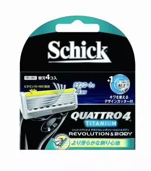 Schick Quattro 4 Titanium Revolution сменное лезвие