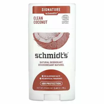 Schmidt s, Натуральный дезодорант, Чистый кокос, 2,65 унции (75 г)