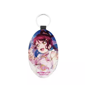 School Idol Festival ALL K Riko Sakurauchi Leather Keychain 50x150x300mm Resin CS.FRONT [Love Live! STARS] Iron/PU Leather/Paper/Epoxy CS0000-2432