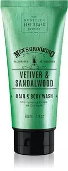 Scottish Fine Soaps Men’s Grooming Vetiver & Sandalwood Gel Lavant Corps Et Cheveux Pour Homme TU прозрачный