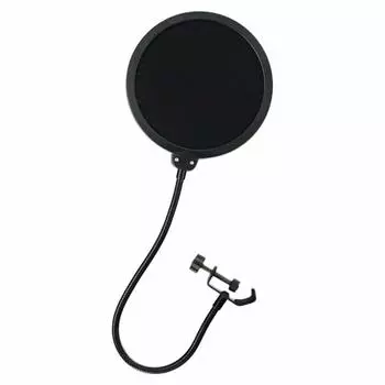 SD GAZER PF1 Pop Guard Поп-блокиратор Поп-фильтр Запись вокала Домашняя запись Распространение Используйте двойную структуру для чистой записи Черный чёрный
