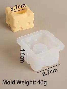 Сделай сам 3D форма сыра подсвечник силиконовая форма креативный подсвечник бетонные поделки литье смолой орнамент формы домашний декор