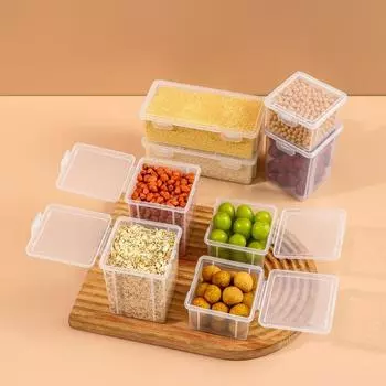Sealed Spice Storage Box Sealed Sub-packaging Pepper Seasoning Jar Flip Refrigerator Food Organiser Container Packaging Case