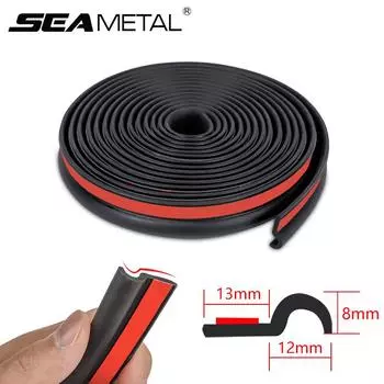 SEAMETAL 2M/4M Z Тип уплотнительная полоса для автомобильной двери 25 мм универсальные автомобильные резиновые уплотнения для A/B/C-стойки 2Meters
