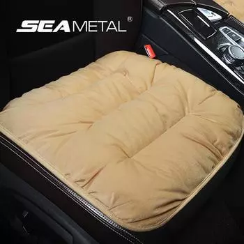 SEAMETAL Зимний теплый чехол для сиденья автомобиля Подушка для сиденья водителя Защитная подушка для сиденья автомобиля для дома офиса 1 шт 1pc чёрный