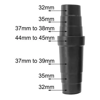 Seamless Vacuum Attachment Conversion Connects 1 1/4 inch Accessories to 2 1/2 inch Hose; 5pcs Wet Dry Vacuum Adapter Kit