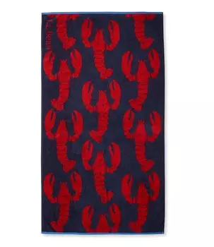 Пляжное полотенце Seaside Lobster, ярко-синий 0TNS601000 LLBean